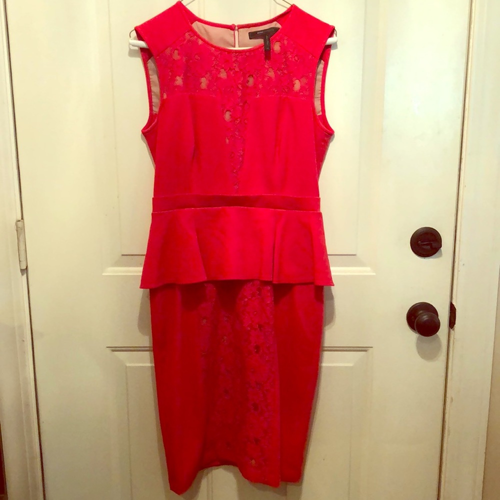 BCBG peplum dress